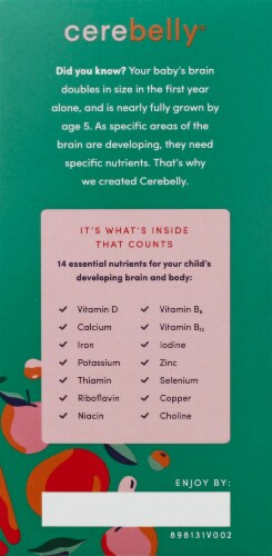 Cerebelly 10-11 Months Baby Food Pouches Variety Pack Perspective: right