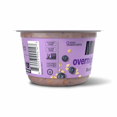 MUSH Blueberry Overnight Oats Perspective: right