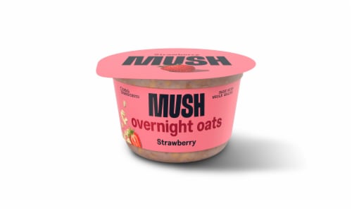 Mush Strawberry Overnight Oats Perspective: right