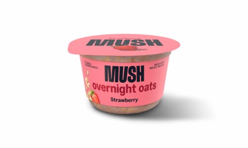 Mush Strawberry Overnight Oats Perspective: right