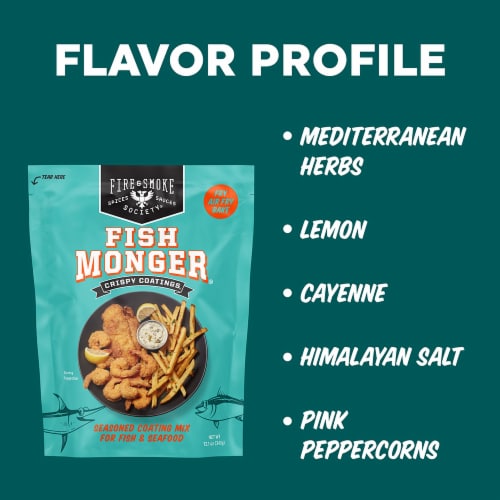 Fire & Smoke Society Fish Monger Southern-Style Crispy Coating Perspective: right