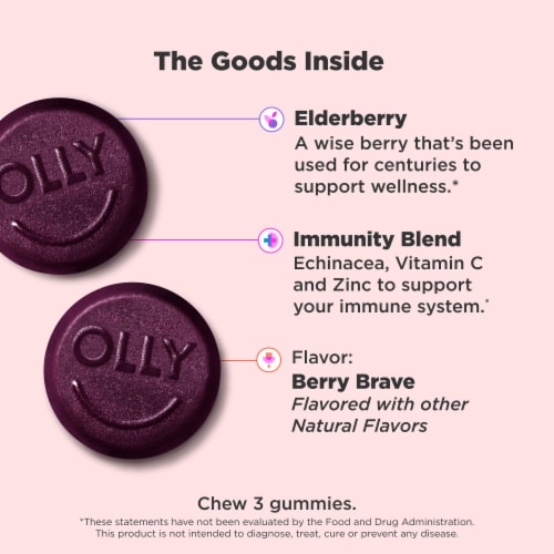 Olly® Berry Active Immunity Gummies 45 Count Perspective: right