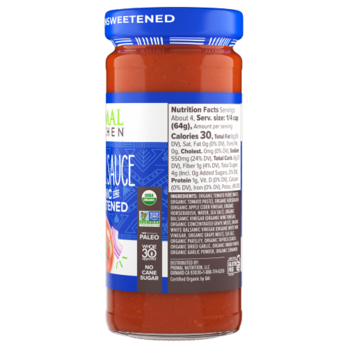 Primal Kitchen® Organic Unsweetened Cocktail Sauce Perspective: right