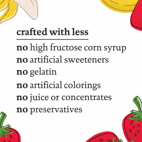 siggi’s Strawberry Banana Reduced Fat Yogurt Pouches, 3.5 oz, 4 ct Pack Perspective: right