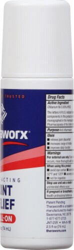 Theraworx® Joint Pain Relief Roll-On Perspective: right