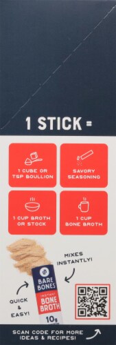 Bare Bones Beef Bone Broth Instant Beverage Mix Perspective: right