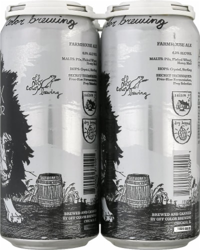 Off Color Brewing Apex Predator Farmhouse Ale Perspective: right