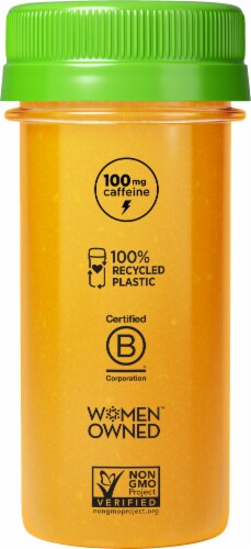 So Good So You® Pineapple Ginger Energy Drink Shot Bottle Perspective: right