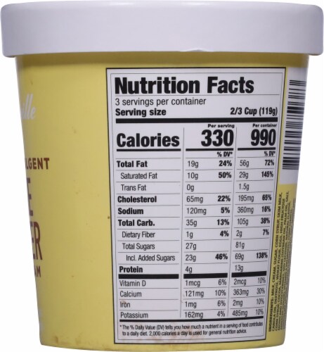 Hudsonville Cake Batter Ice Cream Pint Perspective: right