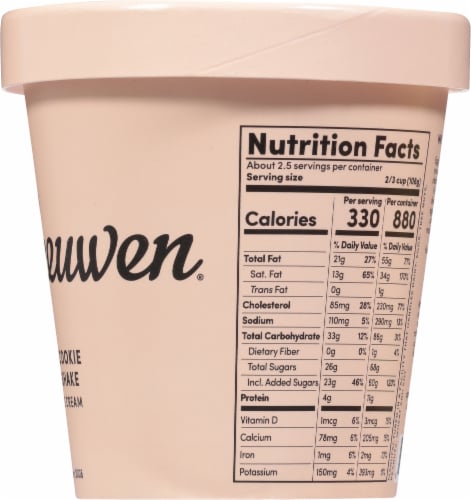 Van Leeuwen® Malted Cookie Dough Shake Ice Cream Pint Perspective: right