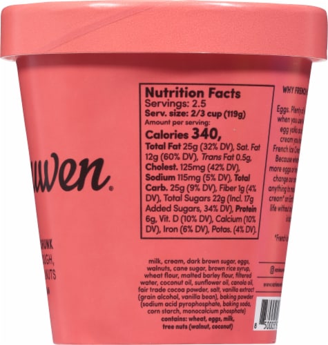 Van Leeuwen Brooklyn Brown Sugar Chunk French Ice Cream Pint Perspective: right