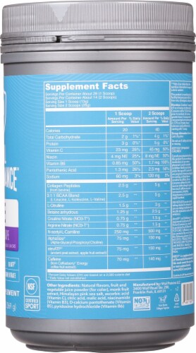 Vital Performance™ Lemon Grape Pre Workout Powder Perspective: right