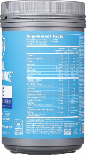 Vital Performance™ Watermelon Blueberry Pre Workout Powder Perspective: right