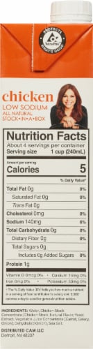 Rachael Ray All Natural Low Sodium Chicken Stock Perspective: right