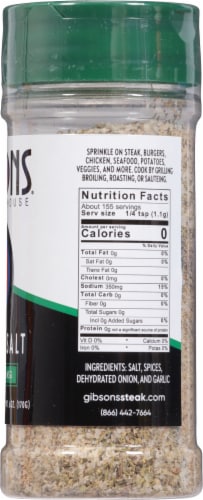 Gibsons® Steakhouse Seasoning Salt Perspective: right