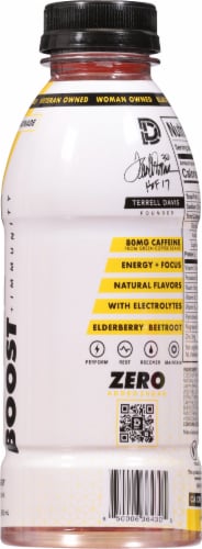 Defy® BOOST Elderberry Lemonade Energy Drink Bottle Perspective: right