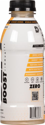 BOOST® Orange Rush Energy Drink Bottle Perspective: right