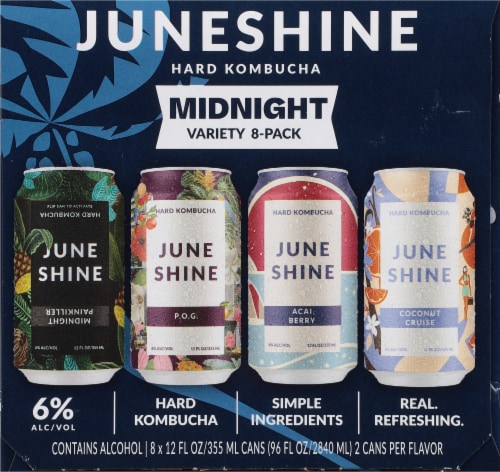 Juneshine Hard Kombucha Variety Pack Perspective: right