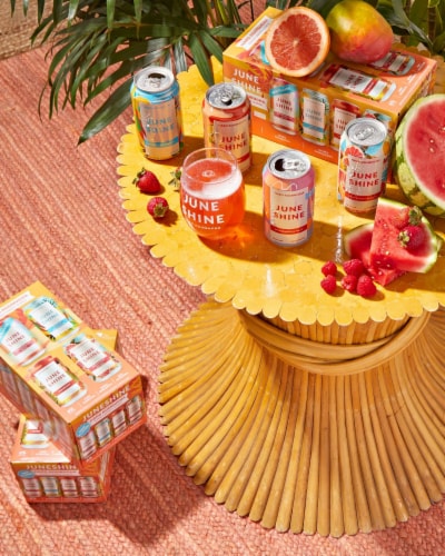 JuneShine Sunset Hard Kombucha Variety Pack Perspective: right