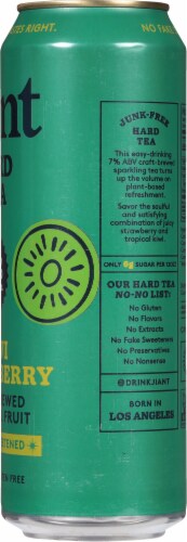 Jiant Kiwi Strawberry Hard Tea Single Can Perspective: right