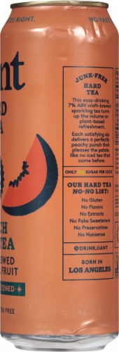 Jiant Peach Iced Hard Tea Can Perspective: right