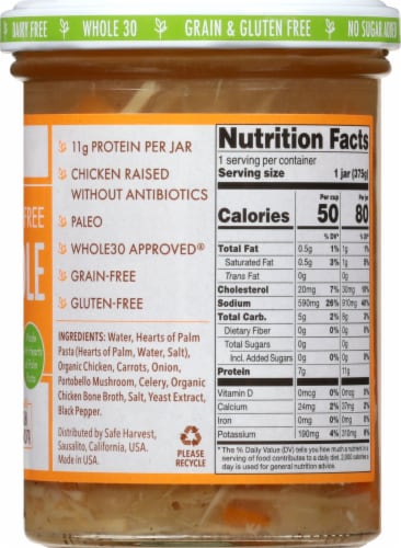 Safe Harvest Grain & Gluten Free Chicken "Noodle" Soup Perspective: right