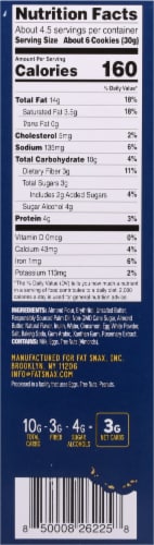 Fat Snax!® Gluten Free Mini Snickerdoodle Cookies Perspective: right