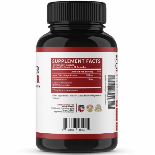 Havasu Extra Strength Apple Cider Vinegar Supplements 60 ct Perspective: right