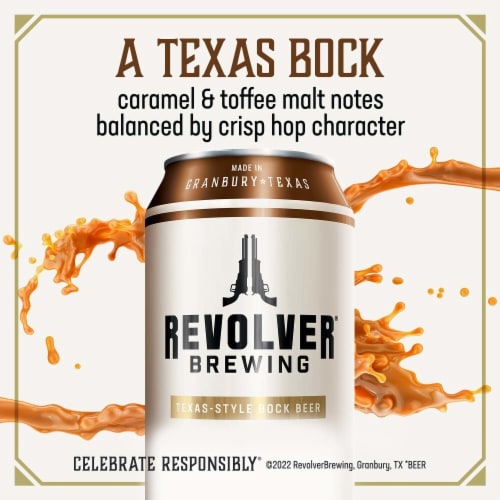 Revolver Y'All's Bock Bock Beer Cans Perspective: right