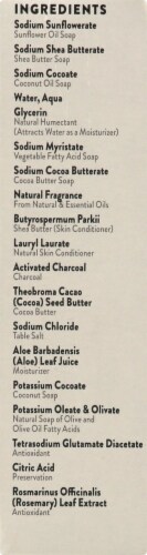 Peet Bros. Charcoal Shea Butter Bar Soap Perspective: right