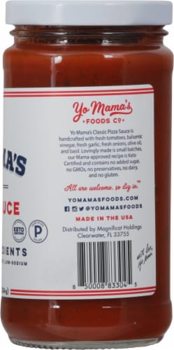 Yo Mama's® Classic Pizza Sauce Perspective: right