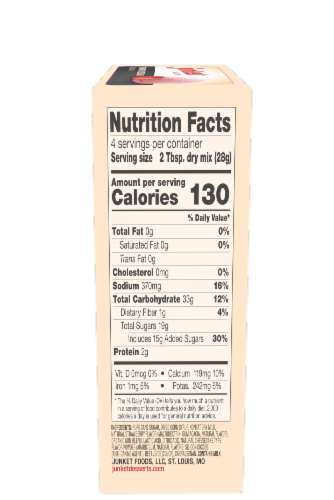 Junket® Strawberry Cheesecake Gelato Mix Perspective: right
