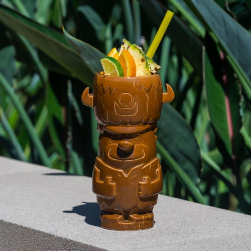 Geeki Tikis The Flintstones Mug Set | Fred & Barney Tiki Mugs | Holds 28 Ounces Perspective: right