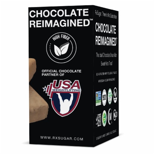 RxSugar Vanilla Creme Swealthy Snax, Diabetes & Keto Friendly, Sugar-Free Candy Bars Perspective: right