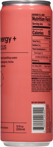 Heywell® Strawberry Lemon Sparkling Energy + Focus Drink Can Perspective: right