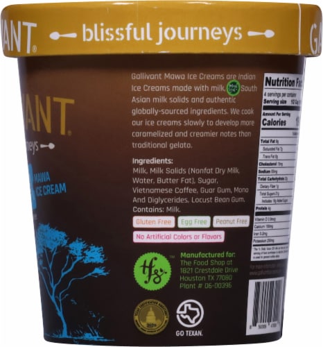 Gallivant® Chocolate Mawa Ice Cream Perspective: right