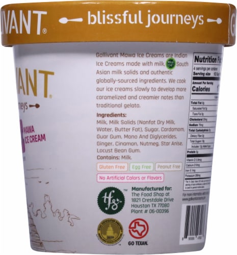 Gallivant® Guatemalan Cardamom Mawa Ice Cream 16 oz Perspective: right