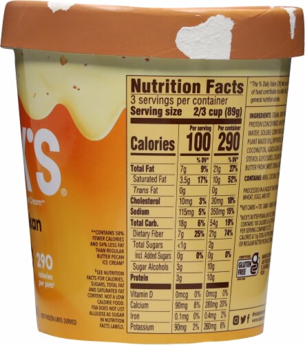Nick's® Butter PeKan Swedish-Style Light Ice Cream Perspective: right
