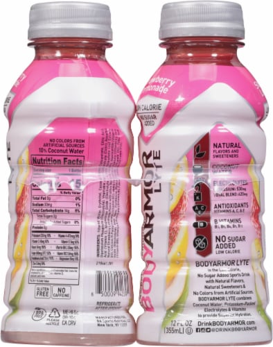 BodyArmor Lyte Strawberry Lemonade Sports Drink Perspective: right