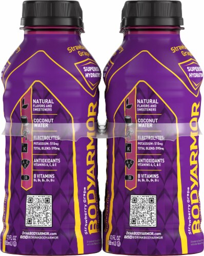 BODYARMOR Super Drink® Mamba Forever Strawberry Grape Sports Drink Perspective: right