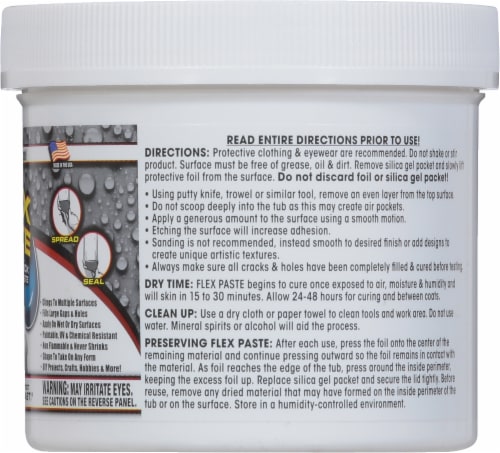 Flex Paste 1 Lb. Rubber Sealant, White PFSWHTR16 Perspective: right