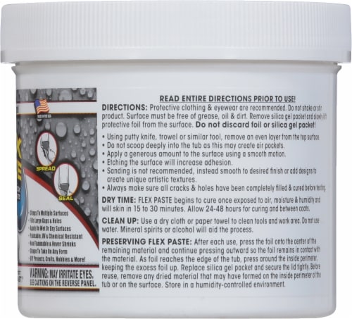 Flex Paste 1 Lb. Rubber Sealant, White PFSWHTR16, 1Lb. - QFC