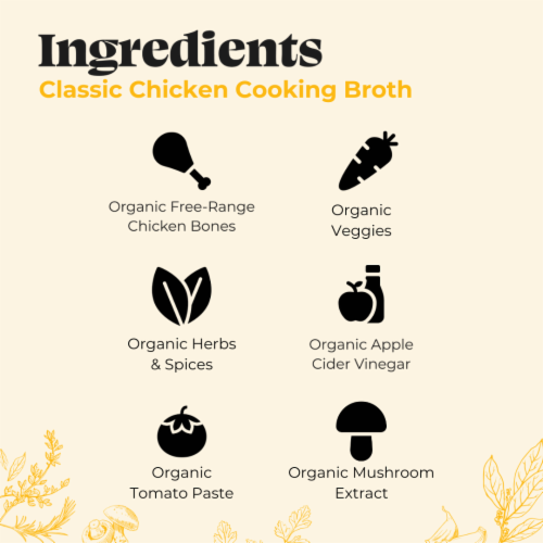 Kettle & Fire Organic Chicken Cooking Broth Perspective: right