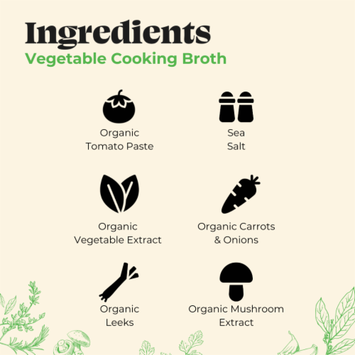 Kettle & Fire Vegetable Cooking Broth Made with Organic Vegetables Perspective: right