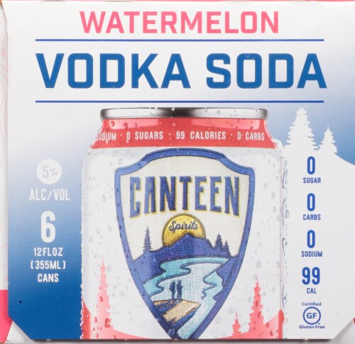 Canteen Spirits Watermelon Vodka Soda Perspective: right