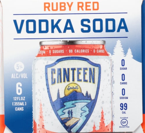CANTEEN Spirits Grapefruit Vodka Soda Perspective: right