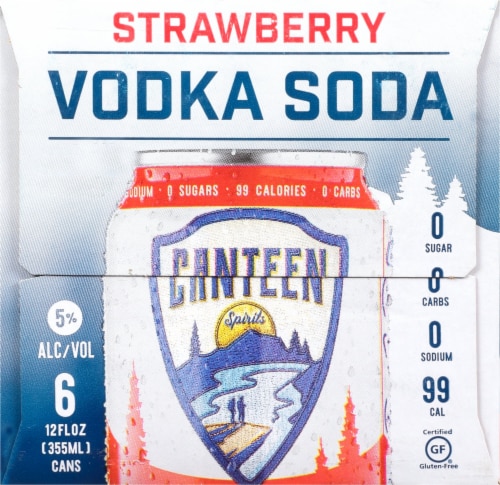 CANTEEN Spirits Strawberry Vodka Soda Perspective: right