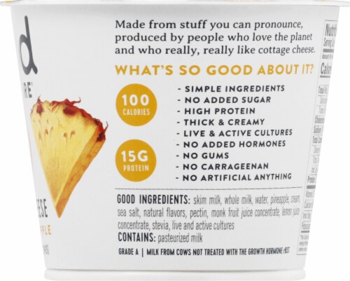 Good Culture 3G Sugar Pineapple Cottage Cheese Perspective: right