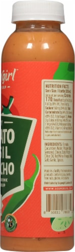 Soupergirl™ Spicy Tomato Basil Gazpacho Soup Perspective: right