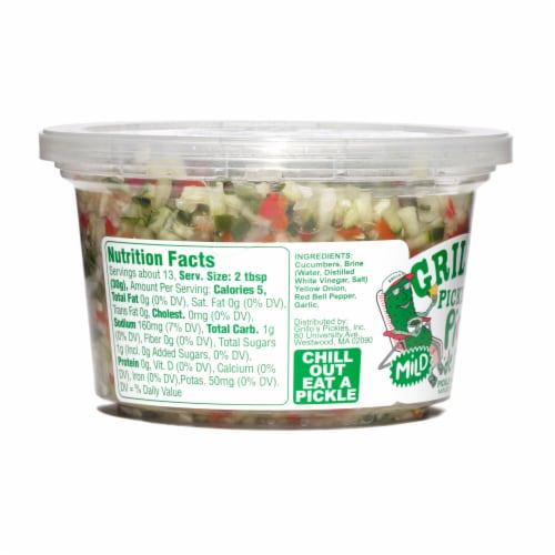 Grillo's® Fresh Mild Pickle de Gallo® Pickle-Based Salsa Perspective: right